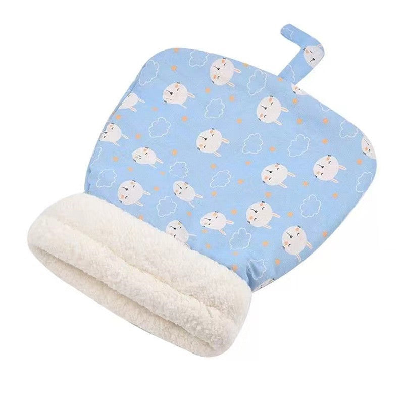 🐱 Zachte Kattenslaapzak met Pluche Voering | Knus, Overdekt Kattenbed | Verkrijgbaar in Blauw en Roze