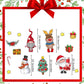 🎄Kerstmis 3D Beeldverhaal Magnetische Sticker