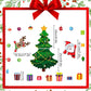 🎄Kerstmis 3D Beeldverhaal Magnetische Sticker