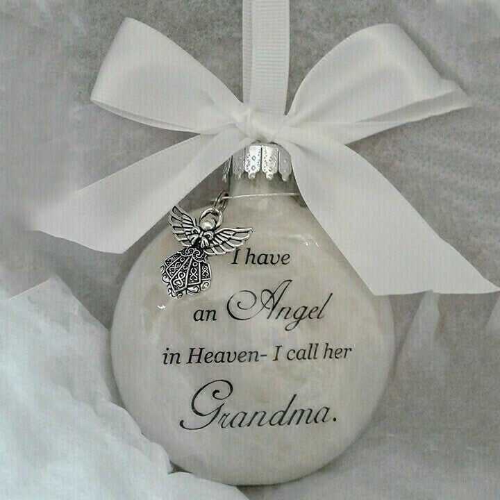 🎅Christmas Ornaments Feather Ball👼Angel In Heaven Memorial Ornament