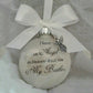🎅Christmas Ornaments Feather Ball👼Angel In Heaven Memorial Ornament