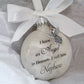 🎅Christmas Ornaments Feather Ball👼Angel In Heaven Memorial Ornament