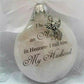 🎅Christmas Ornaments Feather Ball👼Angel In Heaven Memorial Ornament