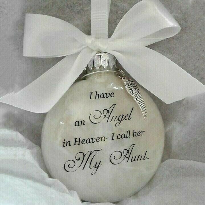 🎅Christmas Ornaments Feather Ball👼Angel In Heaven Memorial Ornament