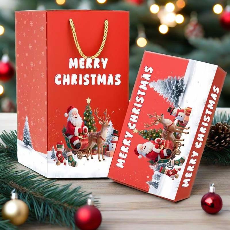 🎅Unieke opvouwbare en veerkrachtige kerstcadeaudoos🎄