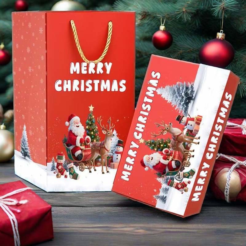 🎅Unieke opvouwbare en veerkrachtige kerstcadeaudoos🎄
