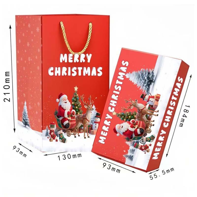 🎅Unieke opvouwbare en veerkrachtige kerstcadeaudoos🎄