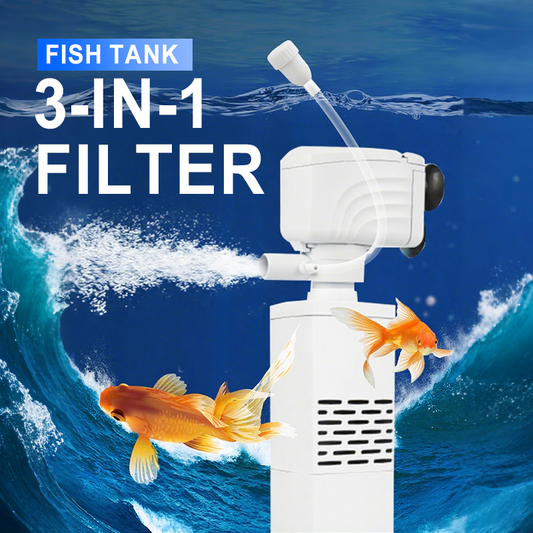 💦3-in-1 Aquariumfilter♻️Filtratie, Zuurstoftoevoer & Waterpompen