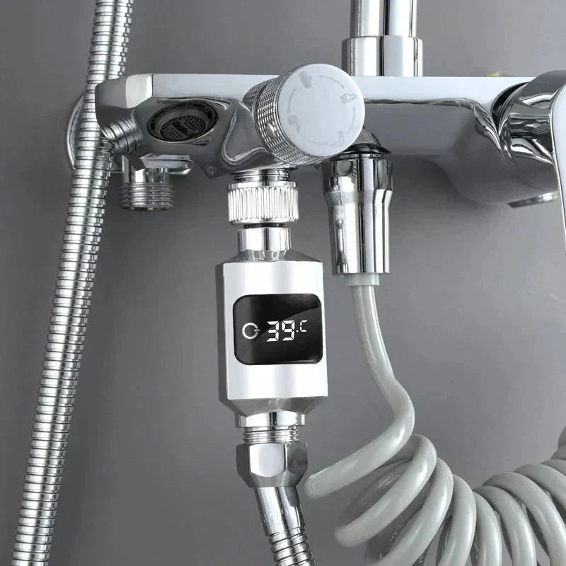 💦Nieuw Douchethermometer met Driekleurige Indicator💖