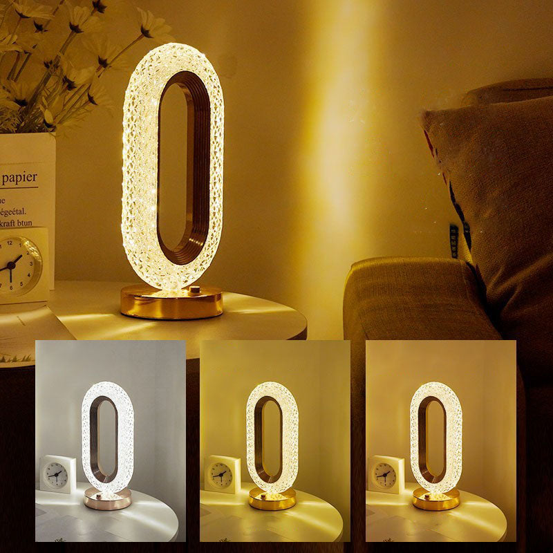 Creative Luxury Oplaadbare Touch Light Kristallen Tafellamp