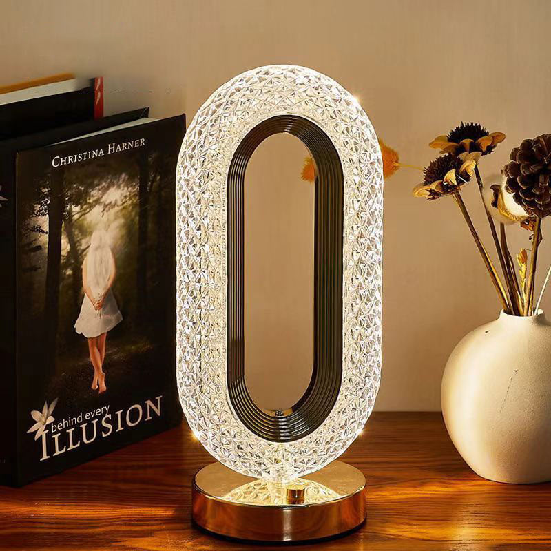 Creative Luxury Oplaadbare Touch Light Kristallen Tafellamp