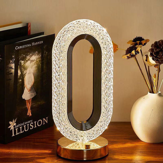 Creative Luxury Oplaadbare Touch Light Kristallen Tafellamp