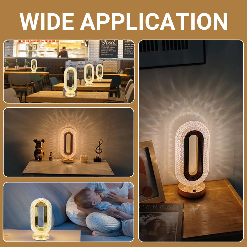 Creative Luxury Oplaadbare Touch Light Kristallen Tafellamp