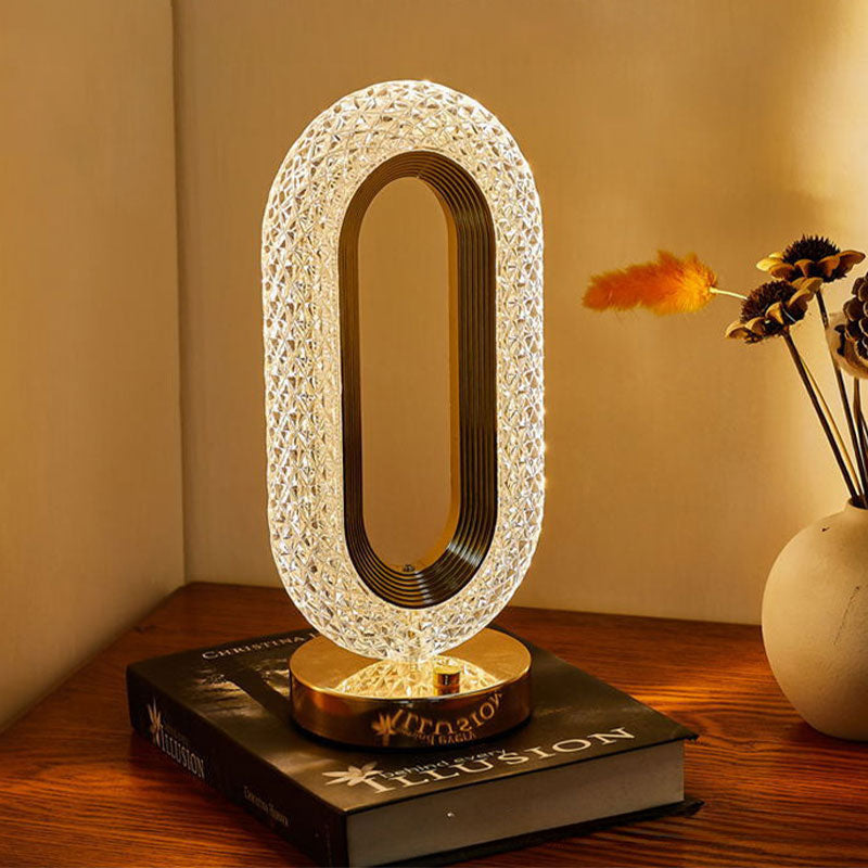 Creative Luxury Oplaadbare Touch Light Kristallen Tafellamp