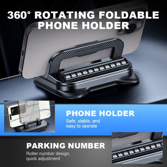 ✨ 360° Draaibare Opvouwbare Telefoonhouder – Universeel Ontwerp, Antislip Onderkant, Geschikt voor Bureau, Auto en Reizen 🚗💻