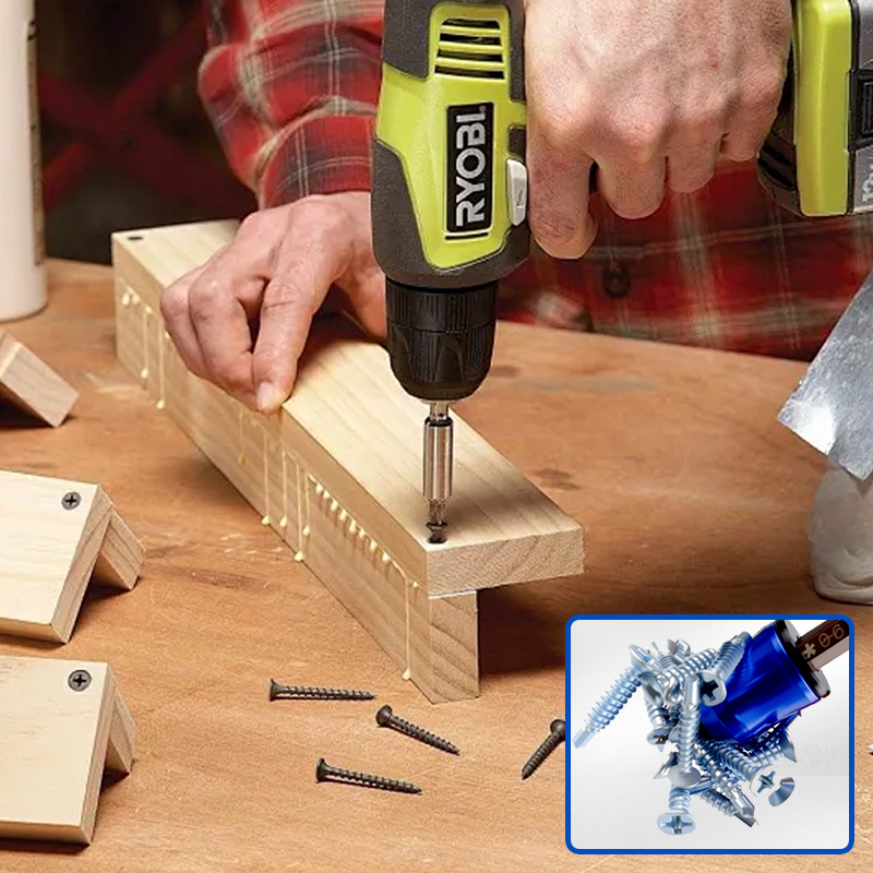 3-in-1 schroevendraaikop magnetische ring