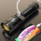 Krachtige Zoombare LED Zaklamp 7500 Lumen - Waterdicht IPX7 | USB-C Oplaadbaar + Powerbank | 50% Korting