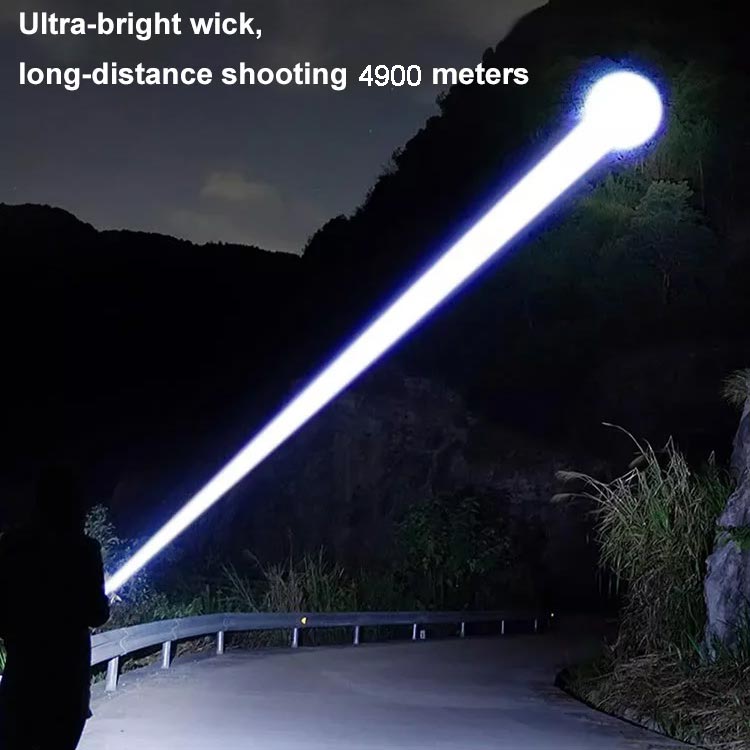 Krachtige Zoombare LED Zaklamp 7500 Lumen - Waterdicht IPX7 | USB-C Oplaadbaar + Powerbank | 50% Korting