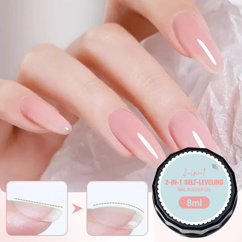 3-in-1 zelfnivellerende nagelverstevigende gel