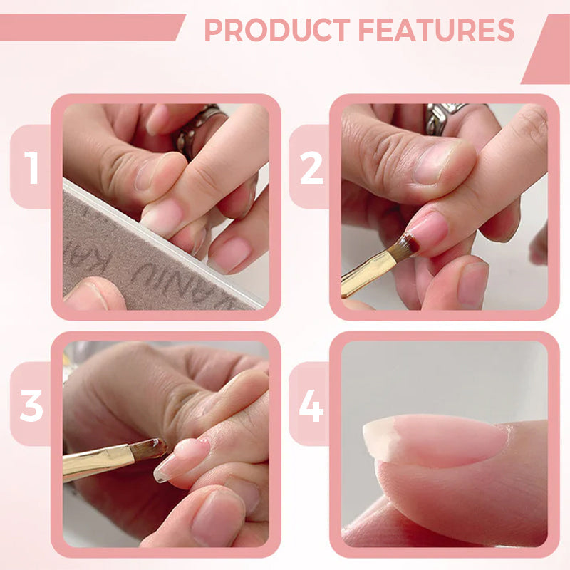 3-in-1 zelfnivellerende nagelverstevigende gel