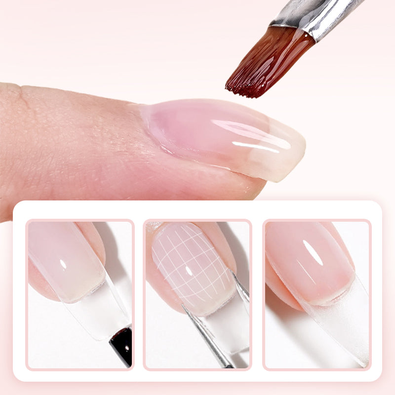 3-in-1 zelfnivellerende nagelverstevigende gel