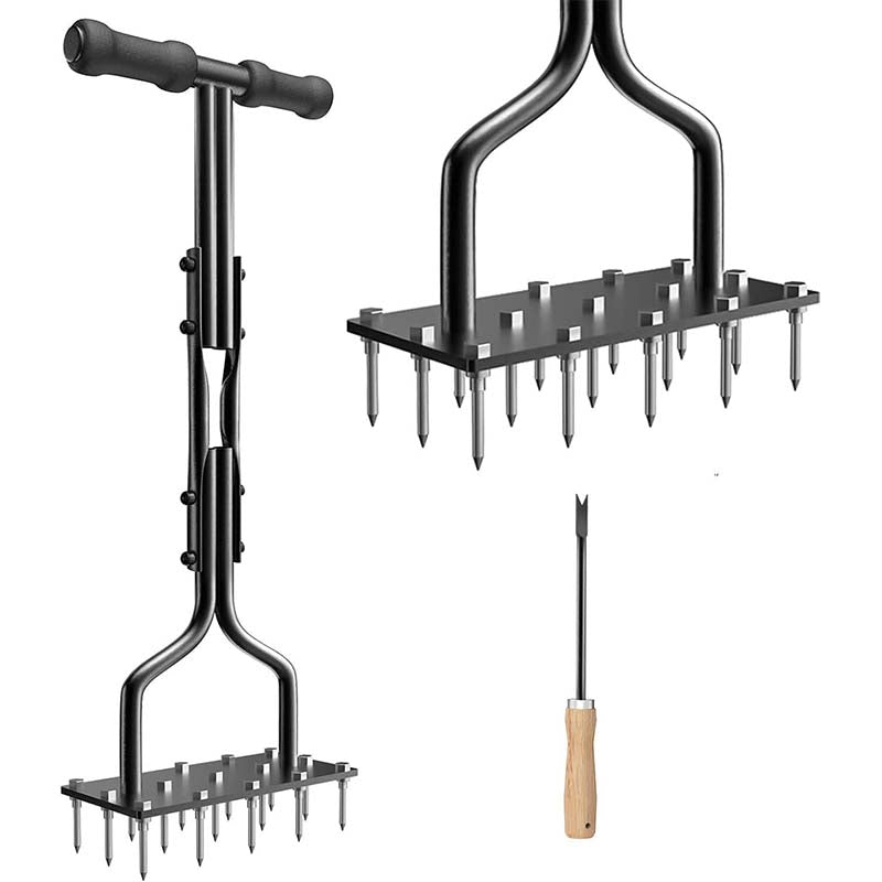 Aerator Lawn Tool, Automatic Dirt and Leaf Clean Design