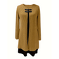 👗Dames Jurk Tweedelig💖A-Lijn Silhouet, Chique Gespaccenten & Comfortabele Geribbeld Stof