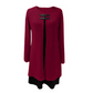 👗Dames Jurk Tweedelig💖A-Lijn Silhouet, Chique Gespaccenten & Comfortabele Geribbeld Stof