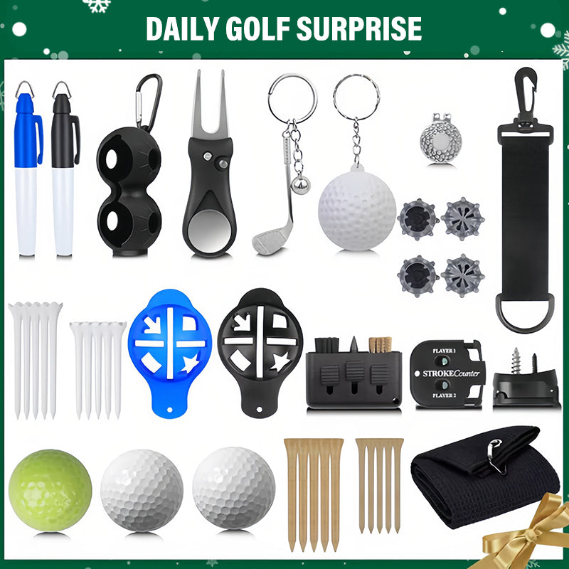 🎄24-delige Kerst-Golf-Adventskalender⛳️Elke Dag een Golfverrassing, Verbeter uw Spel & Duurzame Kwaliteit!