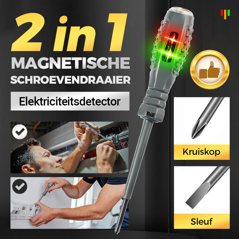 🔥2-in-1 Hoog koppel Sterke Magnetische Schroevendraaier Elektriciteitsdetector