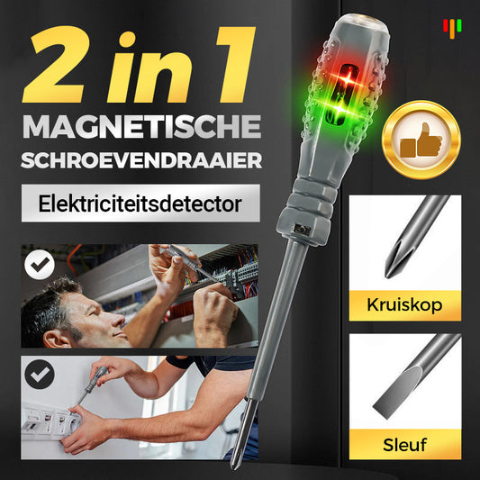 🔥2-in-1 Hoog koppel Sterke Magnetische Schroevendraaier Elektriciteitsdetector