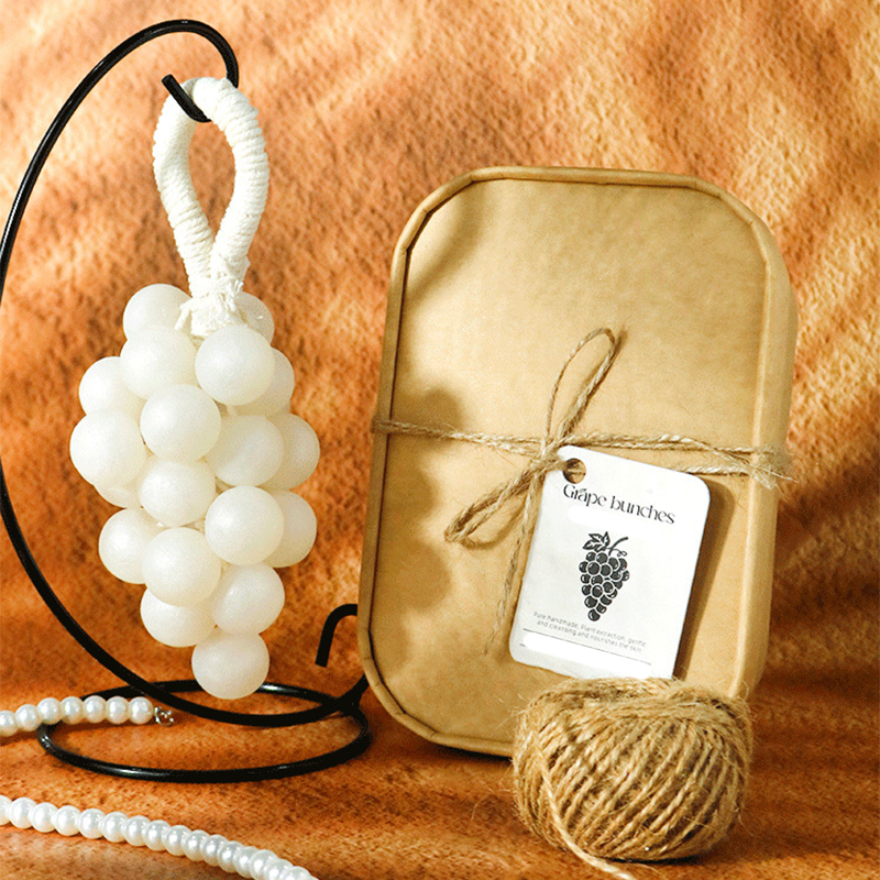 🧴Handgemaakte Parel Druiventroszeep🍇Uniek Druivenontwerp, Plantaardig & Stralend Schone Huid!✨