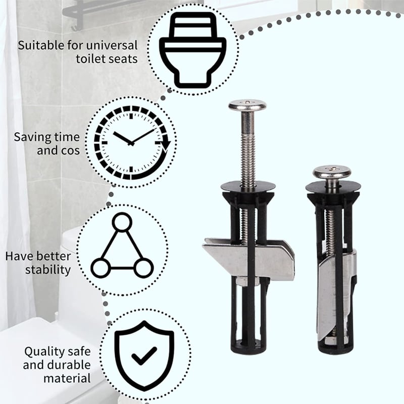 Zware Toiletbril Bevestigingsbouten Kit