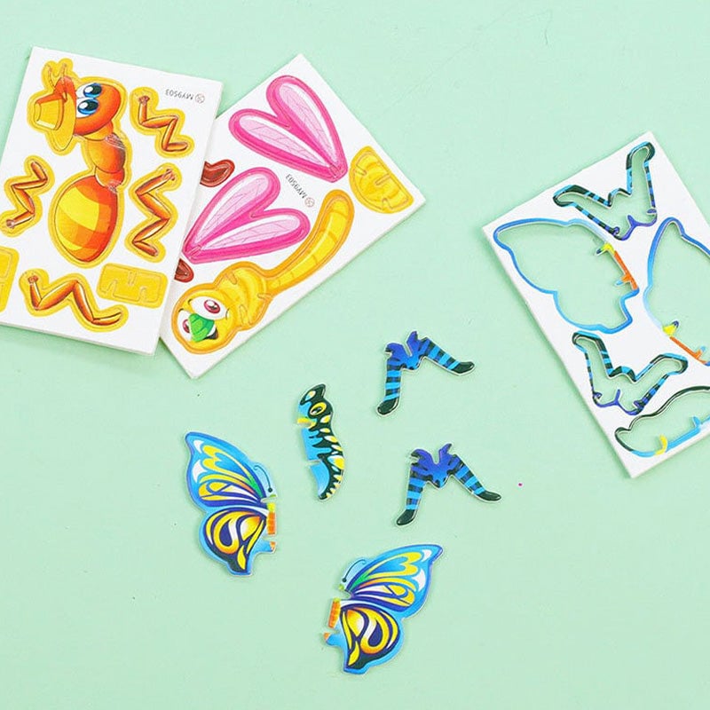 DIY Cartoon 3D Montagepuzzel (25 stuks/set)