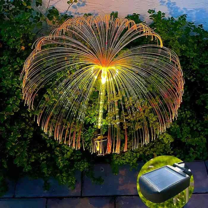 🔥 54% KORTING ! ✨ Zonne-energie Kwal Lamp - Optische Vezels, Kleurverloop Effect, Waterdicht Ontwerp ❄️✨