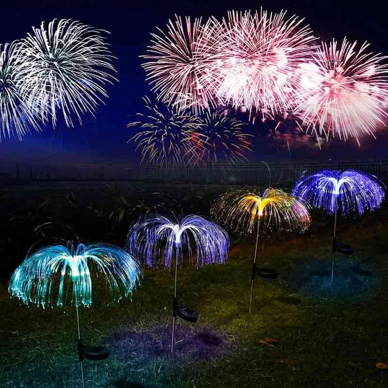 🔥 54% KORTING ! ✨ Zonne-energie Kwal Lamp - Optische Vezels, Kleurverloop Effect, Waterdicht Ontwerp ❄️✨