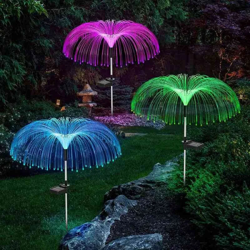 🔥 54% KORTING ! ✨ Zonne-energie Kwal Lamp - Optische Vezels, Kleurverloop Effect, Waterdicht Ontwerp ❄️✨