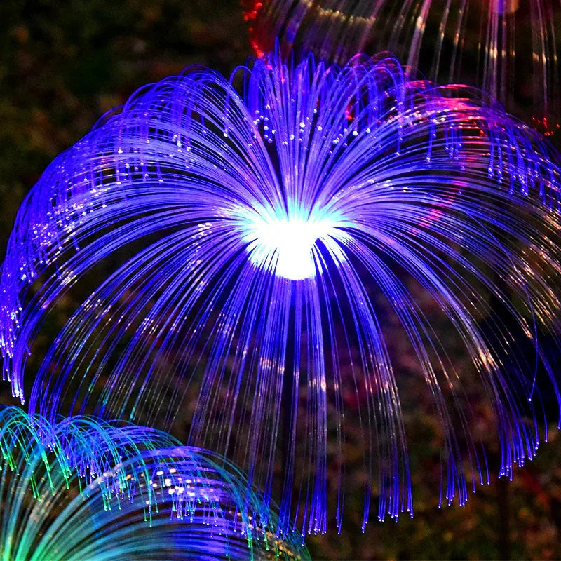 🔥 54% KORTING ! ✨ Zonne-energie Kwal Lamp - Optische Vezels, Kleurverloop Effect, Waterdicht Ontwerp ❄️✨