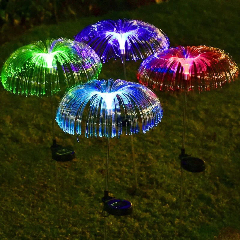 🔥 54% KORTING ! ✨ Zonne-energie Kwal Lamp - Optische Vezels, Kleurverloop Effect, Waterdicht Ontwerp ❄️✨