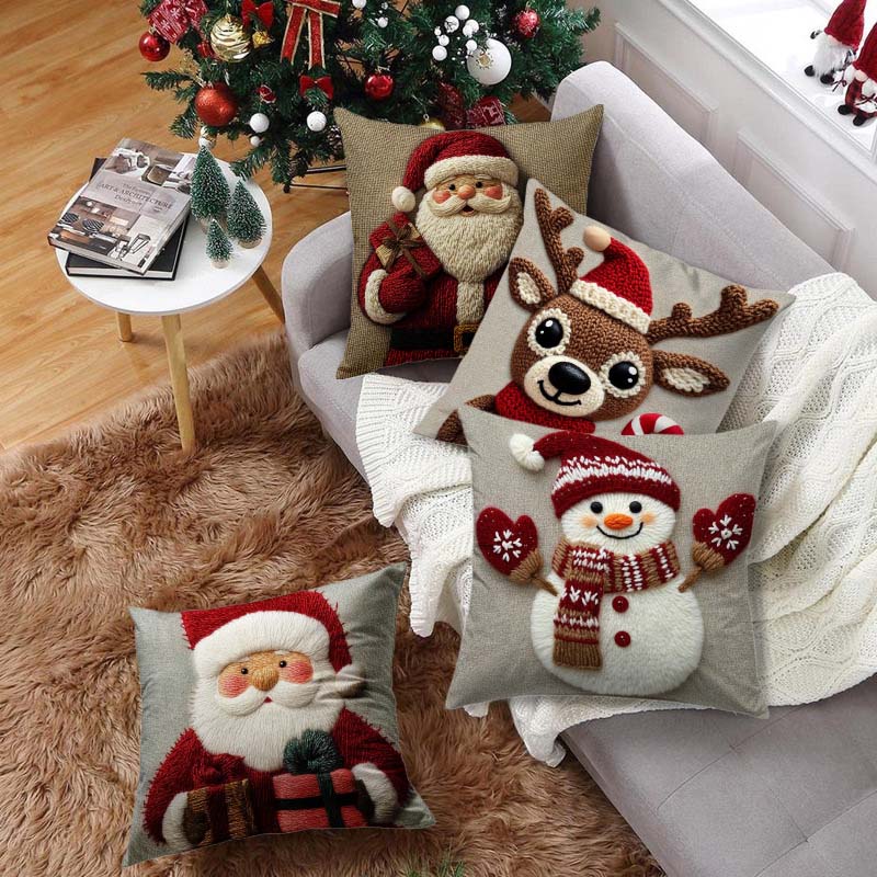 ✨ Breng de magie van Kerst in huis met deze charmante kussenhoezen!🎅