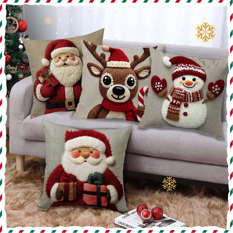 ✨ Breng de magie van Kerst in huis met deze charmante kussenhoezen!🎅