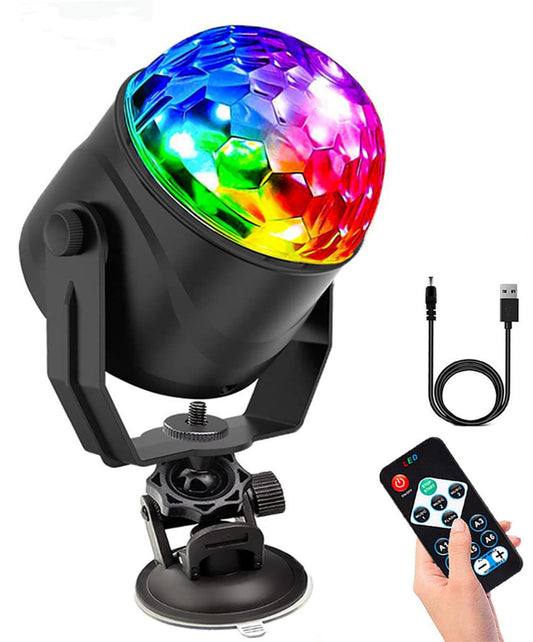 ✨Magische LED Disco Bol💖RGB Stroboscoop Effect, Afstandsbediening & Draagbaar (Creëer Instant FeestSfeer Voor Partijen, Karaoke & Meer!)