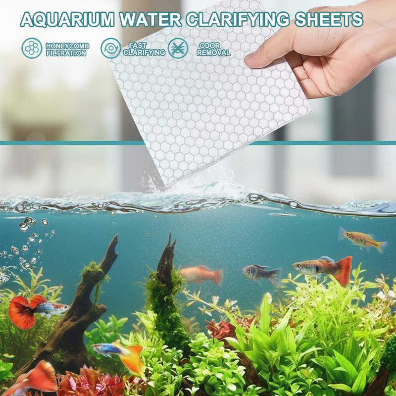 Waterhelderende vellen voor aquarium