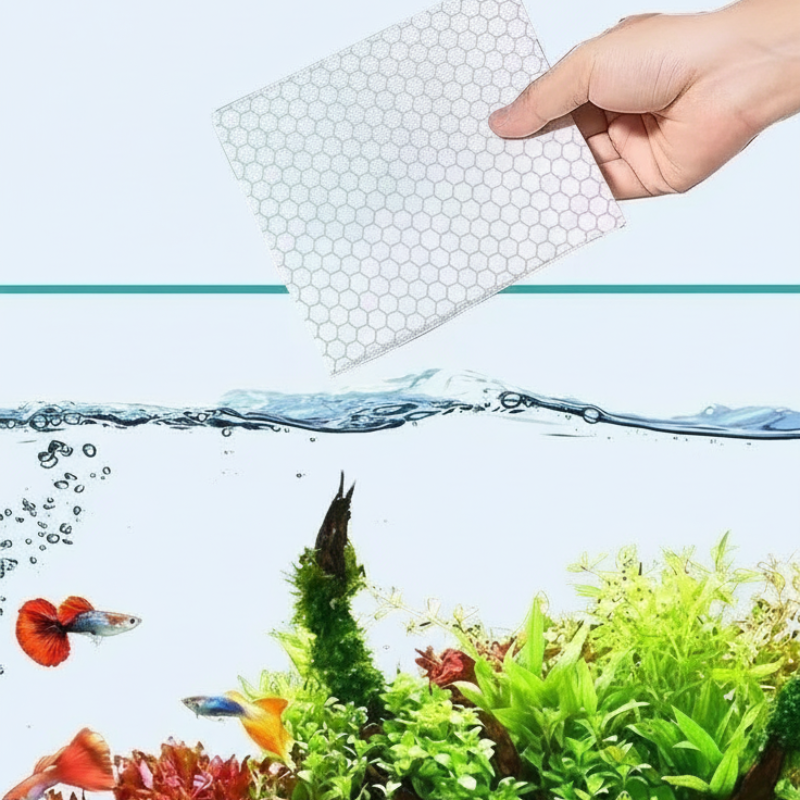 Waterhelderende vellen voor aquarium