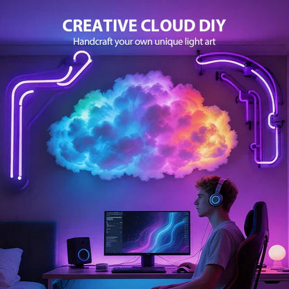 ⏳Tijdelijke korting van 49%⏰DIY USB-aangedreven Thundercloud LED-lichtdecoratie🌈☁️