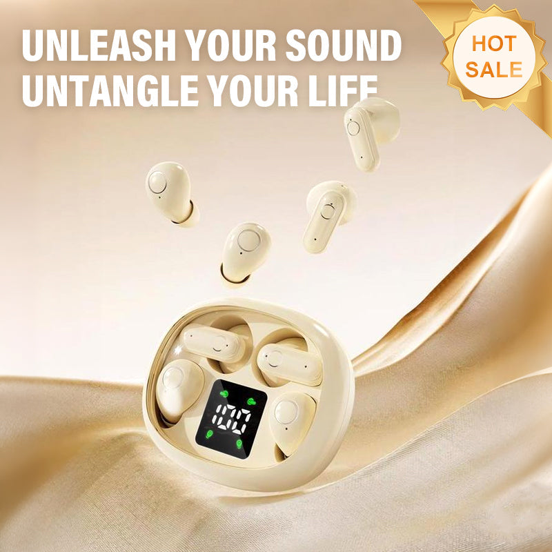 🌞Fris De Lente In Met 50% Korting!🔥"Dual-Pair" Draadloze Oordopjes (4 stuks) | Bluetooth 5.4 Hi-Fi Sound | LED-Display Oplaadcase | 2-in-1 Set voor Koppels & Power-Users