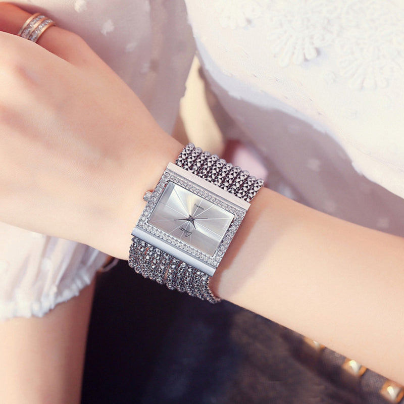 🎄🎁Christmas Special Offer: 50% OFF💥Ladies Rhinestone Quartz Square Watch