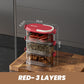 🔥50% korting!🌶️Multi-laags Afgesloten Specerijen Organizer – Luchtdicht, stijlvol & ruimtebesparend voor elke keuken!🧂✨