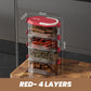 🔥50% korting!🌶️Multi-laags Afgesloten Specerijen Organizer – Luchtdicht, stijlvol & ruimtebesparend voor elke keuken!🧂✨