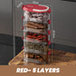 🔥50% korting!🌶️Multi-laags Afgesloten Specerijen Organizer – Luchtdicht, stijlvol & ruimtebesparend voor elke keuken!🧂✨